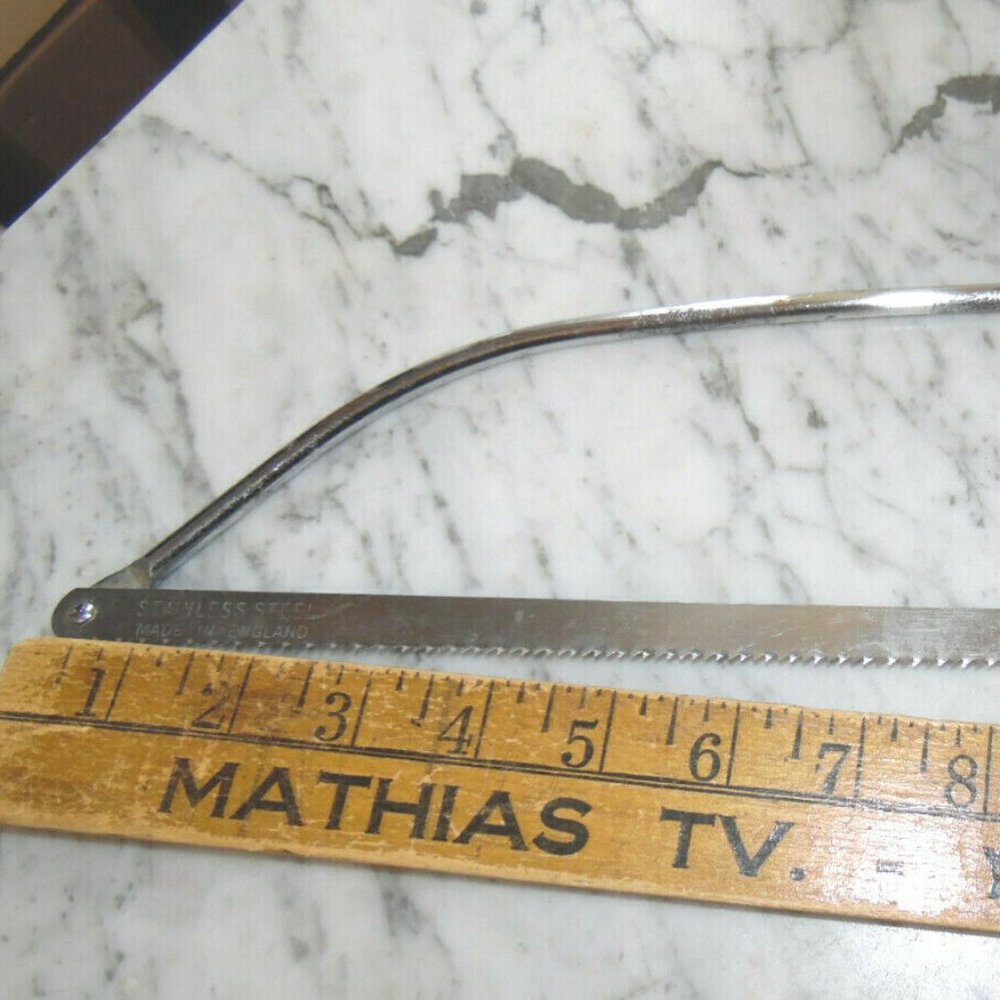 Vintage Stainless Steel Kitchen Meat / Bone Saw